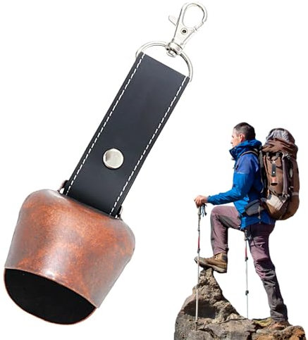 CHENNAN 1 Pezzi Campanelli anti orso, Campane per orsi per escursionisti, Metallo Vintage Mini Mucca Campane, Campana Escursionismo Per Borsa, per Escursionismo Campeggio Attività All'Aperto (C2)