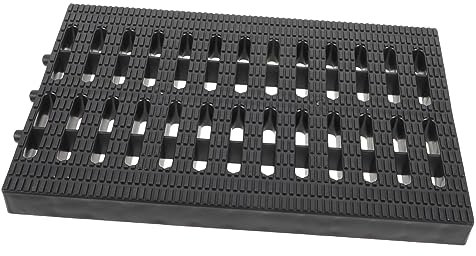 HOMSFOU Drain Grate for Outdoor Drainage Plastic Cover with Load-bearing Design for Parking Lot Use