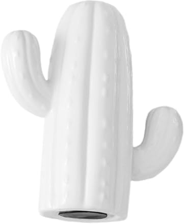 Toyvian Keramik Spardose in Kaktusform Weiß Dekoratives Sparschwein für Kinder Einfach zu Pflegen als Geschenk für Zuhause oder Urlaub
