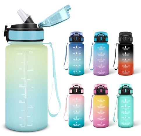Motswedi Vattenflaska, 0,5L BPA-fri, Vattenflaskor för Barn, Lämplig för Kolsyrade Drycker, Flaskor, Läckagesäker, Gymflaskor, Skolflaska, Gym - Frost&himmel