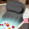 Cojín de baño 4D para bañera con 35 potentes ventosas, cojín ergonómico de lujo para bañera, soporte para cabeza, cuello, hombros, espalda, apto para todas las bañeras, color gris