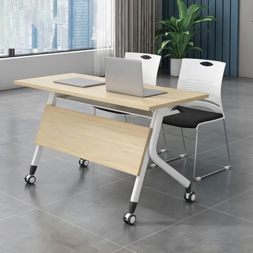 Klapptisch für Büro, großer rechteckiger Besprechungstisch mit zusammenklappbarem Design, platzsparende Lösung für Konferenzraum und professionellen Arbeitsplatz