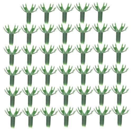 HOMSFOU Calices de Fleurs pour Compositions de Mariage et Décorations Base Stable en Plastique Vert 40 Pièces Résistants la Décoloration pour Accessoires de Bricolage Floral
