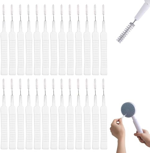 100PCS Withbelong Crevice Tiny Brush, Shower Head Cleaning Brush, Shower Head Cleaner Tool for Small Hole, Gap Hole Anti-Clogging Cleaning Brushes, Multipurpose Cleaning Brush for Bathroom