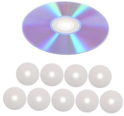 Kisangel 10 Pièces Disques CD-RW Réinscriptibles Capacité Élevée Disques Vides pour Enregistrement Audio Sauvegarde Données et Duplication Compatible Lecteurs CD DVD (10 pcs)