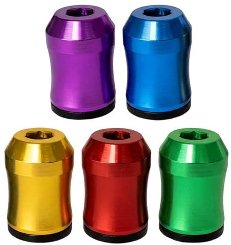 Magnetic Drill Bit Holder, 5-Piece Magnetic Bit Holder Set with Colour-Coded Rings, Universal Screwdriver Bit Holder for Furniture Assembly and Vehicle Repair, for DIY and Professional Use