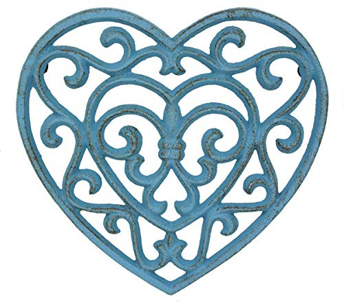 Stonebriar Trivet with Rubber Feet, Country Blue