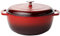 Amazon Basics Redondo Horno holandés de hierro fundido esmaltado, 6.9 L, Rojo