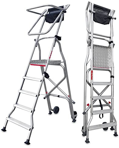 Escalera Aluminio Profesional. FARAONE. LCS (PL5. 5peldaños)