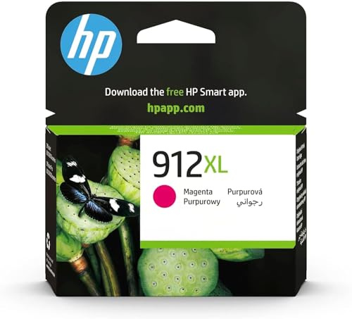 HP 912XL Magenta Original Druckerpatrone, hohe Reichweite | Tinte für HP Officejet 8010, 8010e, HP OfficeJet Pro 8020, 8020e, ~825 Seiten (3YL82AE)