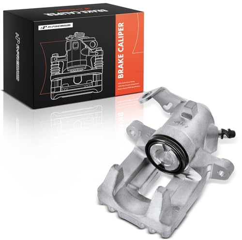 A-Premium Disc Brake Caliper Assembly without Bracket Compatible with Select Audi and Volkswagen Models - A3 1999-2003, TT 2000-2006, Beetle 2000-2010, Golf 2000-2006 - Rear Left Driver Side