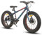 Hiland Kinder Fat Tire Fahrrad Fettrad Kinderfahrrad 7-Gang, Doppelscheibenbremse, 20 Zoll, Kinder Mountainbike MTB für Jungen Mädchen blau
