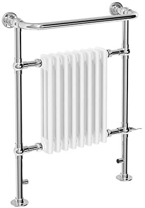 Valve Kings Victoria Traditional Electric Towel Rail - 963mm (h) x 673mm (w) with 500w PTC Element (Pre-Filled)
