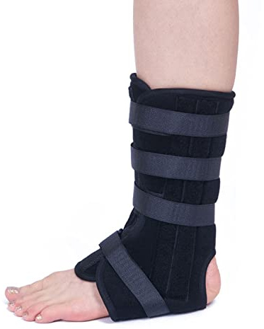 Ankle Brace for Men Women Adjustable Ankle Support Tendonitis Compression Wrap Plantar Fasciitis Foot Strap Postoperative Plate Support for Tendon Fractures Leg Sprains Achilles Post Surgery Recovery