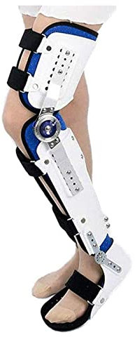 Cómoda Pierna pie Tobillo Soportes ortopédicos extremidades Inferiores ortesis Transpirable Rodillera Fija para Artritis, Lesiones articulares y Rodillera ortopédica con bisagras ortesis posoperator