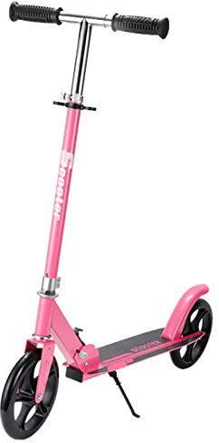 Bueuwe City Roller für Erwachsene und Kinder, Big Wheel Scooter, Faltbar Tretroller 100 kg Tragkraft, Cityroller mit Bremsen, Höhenverstellbar Kickboard, Kinderroller ab 6 Jahre