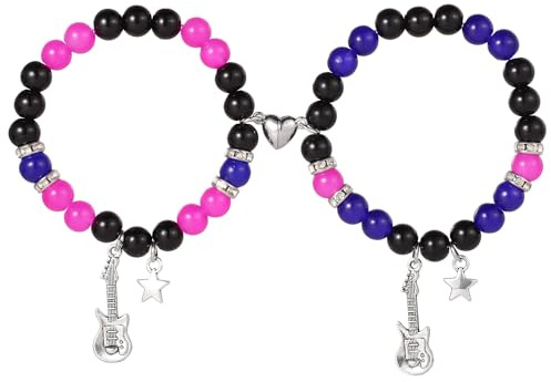 2 St TV-Tjejarmband, Vänskapsarmband Magnetiskt Pararmband Magnetiska Kärleksarmband Cosplay-kostymtillbehör för Alla Hjärtans Dag Jul Födelsedag Brud Brudgum