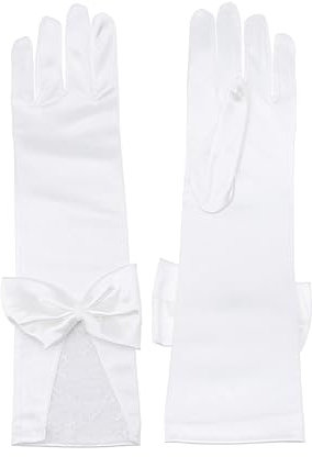 GALPADA 1 Paar Brauthandschuhe Vintage Hochzeitshandschuhe Armhandschuhe Cosplay lange Flapperhandschuhe handschuhe elegant brautmode Hochzeitshandschuhe aus Spitze Krawatte Fräulein