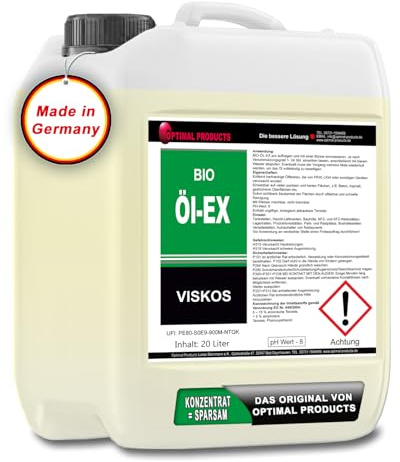 Bio Öl-Ex Entfetter sofortig auffallende Sauberkeit | schnell wirkend | Biologisch abbaubare Tenside | 20 Liter
