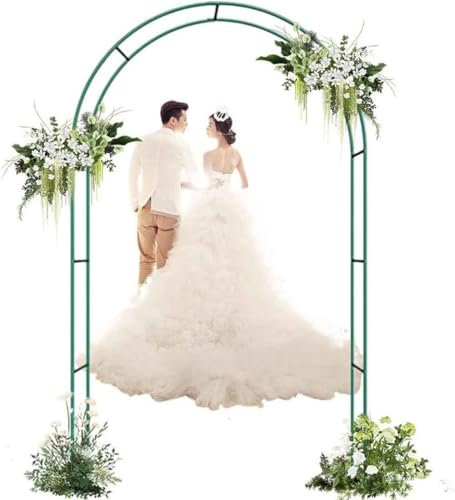 WCQSYY 1.40/2.30M Haut Arche De Jardin Arceau À Rosiers Treillis pour Plantes Grimpantes Arche De Mariage Extérieur 1.20M 1.40M 3.0M 3.50M Largeur,Blanc,W1.4M*H2.3M