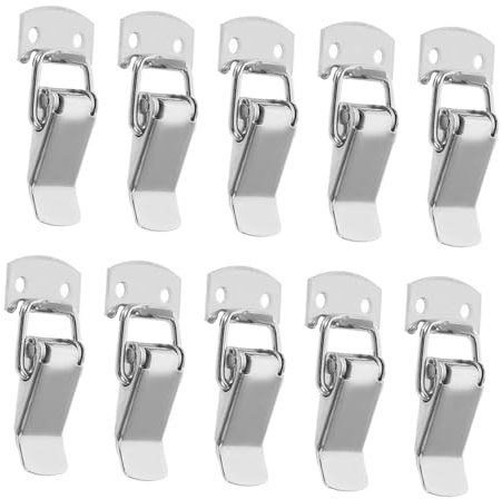 GARVALON 10pcs Gate Latch Locks Spring Loaded Toggle Latch for Secure Cabinet Doors