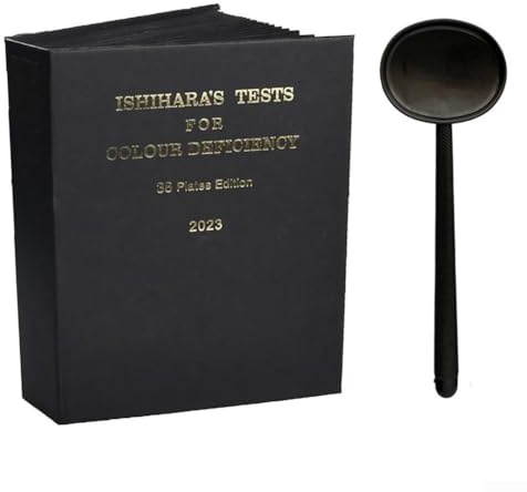 2025 Ishihara Farbdifferenz-Testbuch mit 38 Tafeln zur Erkennung von Farbenblindheit und Sehmangel