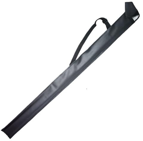 YZDKR Billardqueue-Tasche 3/4 Schwarze Leder-Snooker-Queue-Tasche 112 cm und 1/2 Billard-Queue-Taschen 80 cm(3 4 112cm)