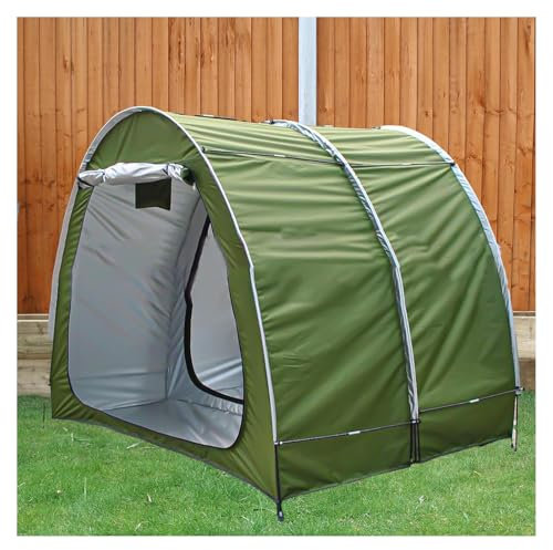 2 PCS Box Biciclette Può Essere Giuntato Garage Moto per Esterno Proteggi Da Vento,Pioggia,Neve,Polvere Capanno Attrezzi Da Giardino Casetta Attrezzi,Green