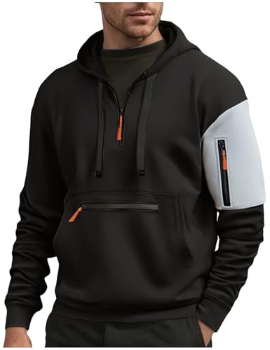 KOG Hoodie Herren Freizeit Hooded Sweatshirt Solid Kapuzenpullover Herbst Streetwear Männer Bekleidung Warmes Langarmshirt Basic Jungen Warm Kleidung Einfarbig Oversized Baumwolle Hoodies