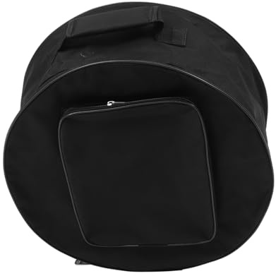 NOLITOY Oxford Trommeltasche Snare Drum Tasche mit Polsterung Handlich und Robust Praktische Tragetasche für Snare Drum und Drumsticks Schwarz Stoßfest und Langlebig