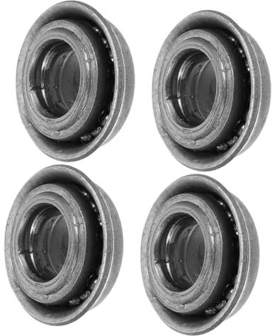 LALADEFIEE Wheelchair Fork Stem Bearings 4pcs Front Wheel Swivel Ball Bearings Steel Replacement Transport Chair Accessories Universal Repair Kit for Wheelchair and Scooter Steering Axle