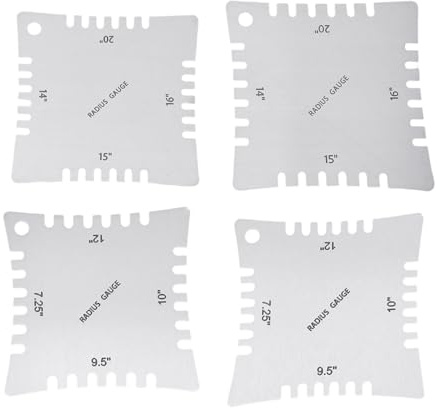Stahl-Gitarrenhals-Radius-Lineal, perfekt für den professionellen Einsatz, bietet genaue Messungen für optimalen Klang und Haptik, Saiteninstrument-Zubehör