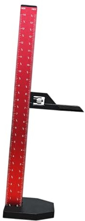 JISADER Calibrador Altura Regla Profundidad Herramienta Medición Madera Aluminio Portátil Medición Precisa Adecuado para Carpintería Construcción Hogar Regalo, 36cm