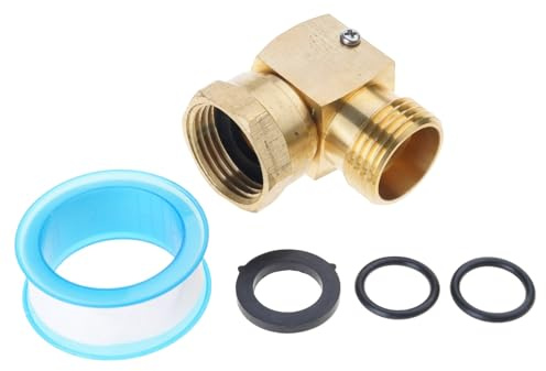 Conector de codo giratorio en forma de L para lavado de coches, manguera duradera, conector de codo giratorio