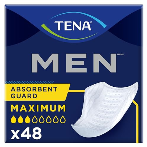 TENA Incontinence Guards for Men, Moderate Absorbency, 48 Count