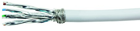 LogiLink Professional CPV0040 Bulk Patchkabel S/FTP Cat.7 Kupfer (Cu) PrimeLine, LSZH weiß, 50m, 50 m