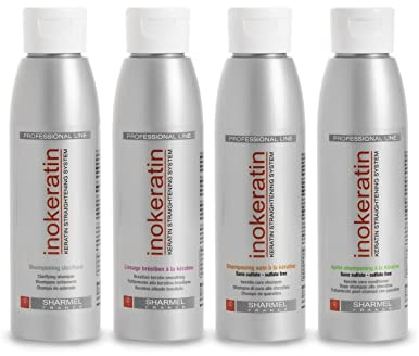 Kit de alisado brasileño Inokeratin - Con queratina y aceite de argán - Sin formol