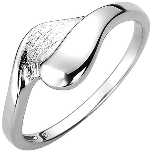 Jobo Damen-Ring aus 925 Sterling Silber eismatt