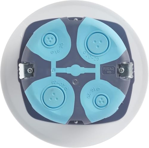 Debflex 718871 Stop Air Ablaufgarnitur, Durchmesser 85 – H40 + Deckel, grau/blau/weiß