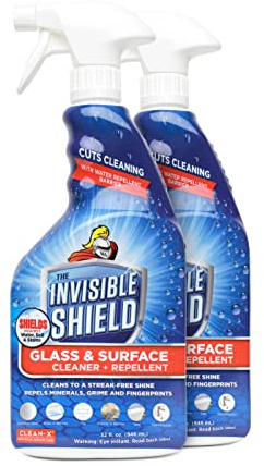 Invisible Shield Glass & Surface Cleaner and Repellent 32 fl. oz. Cleans and Protects against future dirt on multi surfaces by UNELKO- Clean-X (2)