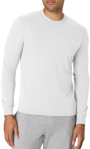 Hanes Originals långärmad T-shirt för män, lätt treblandad jerseytröja för män, finns i lång modell, S