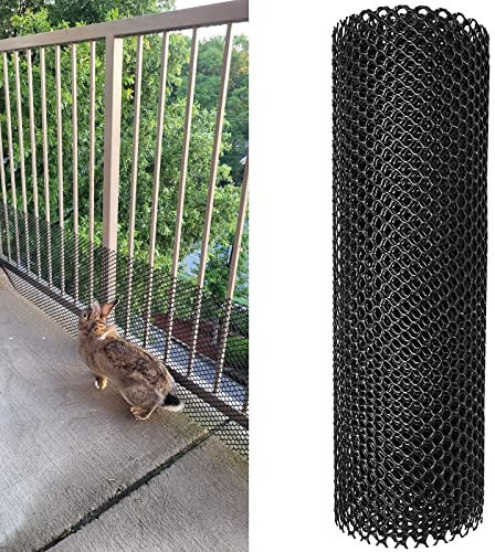 Drahtgitter Maschendraht Gartenzaun Hasendraht Deck Schiene Netz Tornetz, Kaninchen Katzen Hunde Enten Absperrzaun Mit Kabelbindern, Kunststoff-Maschendrahtgeflecht Für Gartenarbeit Geflügel Schwarz B