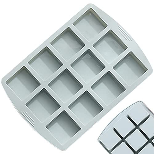 Moule carré en silicone anti-adhésif pour brownie, cheesecake, mini gâteau, barre de chocolat, etc
