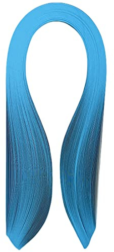 ODETOJOY Quilling Papierstreifen, Meeresblau, 3 mm, 5 mm, 10 mm – 53,3 cm Länge