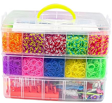 kowaku Gummibänder-Armband-Sets, Loom-Armband-Herstellungs-Sets, Zubehör, Loom-Gummibänder, Gummibänder-Armband-Set für Jungen, Kinder, Kinder, Mädchen, l