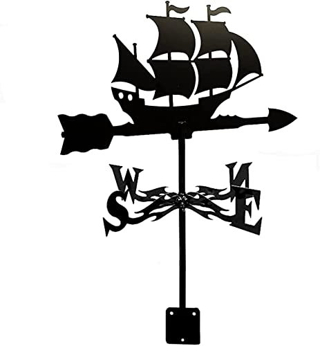 Weathervane väderflöjel mätverktyg Rostfritt stål väderhane vindriktningsindikator med rostskyddsbeläggning för trädgårdsdekoration