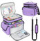 Boite Couture,Sac de Rangement Couture Double Couche,Grande Organisateur de Fournitures de Couture,Boîte à Couture de Voyage Portable,Panier de Couture pour Outils de Couture,Violet(Sac Uniquement)