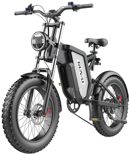 GUNAI MX25 Elektro-Mountainbike Dual Suspension 20 Zoll Offroad-Elektrofahrrad mit Gas 48V25AH