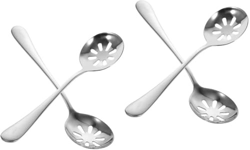 UPKOCH 4stücke Servierlöffel Mit Löchern Wiederverwendbare Schöpflöffel Für Obst Desserts Und Für Küche Restaurant Und Veranstaltungen