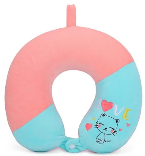 Reisekissen, Kinder Nackenkissen Niedlichem Tier Memory Foam Reisekissen Erwachsene U-förmiges Kopfkissen 30×30cm für Reise in Flugzeug Auto Büro Heim (Katzen)